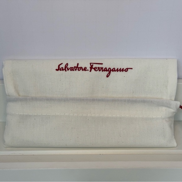 Salvatore Ferragamo Ganchini Leather Dark Brown Long Billfold Wallet - Picture 12 of 13